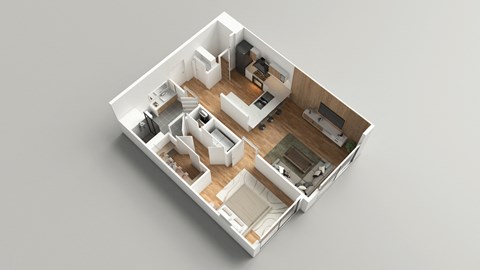 1F Floor Plan at The George, Ann Arbor